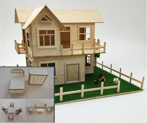 Bastoncini di legno per gelato, stuzzicadenti, piccole case, materiale fai da te per lavoretti, modellismo, puzzle da assemblare - Product Image 2