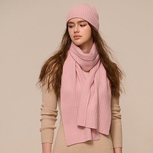 Cổ Phiếu Bán Buôn Merino Len Khăn 30*180Cm Rắn Màu Gân Dệt Kim Chiếc Khăn Mùa Đông Ngoài Trời Giữ Ấm - Product Image 6