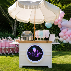 Carrito de Exhibición Plegable con Ruedas para Dulces y Bocadillos, Decoración Moderna para Bodas, Fiestas y Eventos - Product Image 2