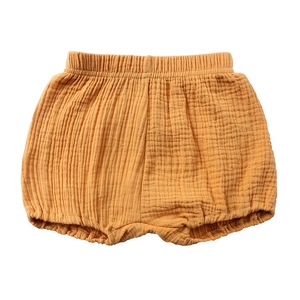 Venta caliente de verano de alta calidad ropa de bebé de algodón ropa de bebé pantalones cortos de Color puro bebé - Product Image 4