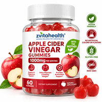 Gummies de vinaigre de cidre de pomme à marque privée, vitamines ACV pour la détox et la digestion, certifiées GMP ISO