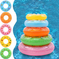 Flotador Inflable Ecológico Popular con Doble Cámara de Aire para Piscina, Anillo de Natación para Niños y Adultos