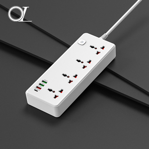 Regleta de Enchufes GAN con Puertos USB, Cable de Extensión, Protector de Sobretensión, Regleta de Enchufes con Puerto USB - Product Image 1