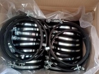Support de tuyau fendu en caoutchouc fileté M8 M10, anti-vibration, pour charges lourdes, pour la construction et l'ingénierie des pipelines