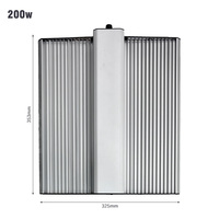 Papan Lampu LED Tanaman 100W/200W/300W Spektrum Penuh Bodi Aluminium PPE Tinggi Chip LM281B Mendukung Fase Pembungaan Berperingkat IP54 Garansi 3 Tahun