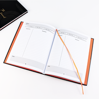 Carnet personnalisé A5 à couverture rigide avec finition brillante en cuir, 100 feuilles, impression à chaud, pages intérieures, carnet de journal