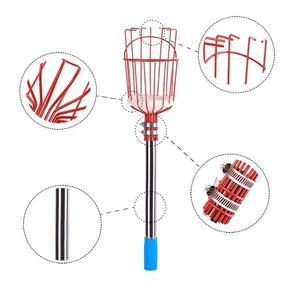 Ensemble de cueillette de fruits avec tige télescopique détachable, dispositif de cueillette de pommes, cueilleur de fruits portable, collecteur de fruits - Product Image 2