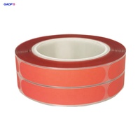 Étiquettes de pneus en polyimide rouge personnalisées, vulcanisation à haute température, autocollant sensible à la pression, acrylique simple face résistant