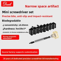 Kit de 16 mini-tournevis portables de poche avec embouts magnétiques pour espaces étroits, outil de réparation de précision avec étui rigide