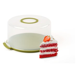 Porta torta (38x33cm) Cake & Go alta CHEF LINE Verde 065850257 - Product Image 1