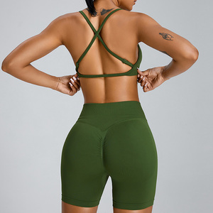 Healy เซตโยคะสตรีแบบกำหนดเองเสื้อชั้นในและเลกกิ้งออกกำลังกายแบบสองชิ้นยืดหยุ่นได้แบบนุ่มสำหรับฝึกออกกำลังกาย - Product Image 2