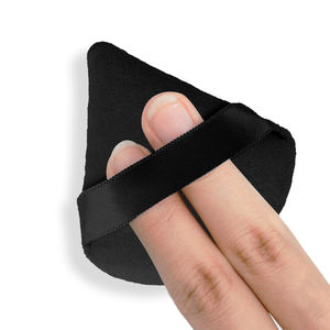 Mélangeur de maquillage Bouffée de poudre Triangle Bouffées de poudre Usage sec Fond de teint cosmétique Bouffée de maquillage Noir - Product Image 6