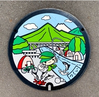 Couvercle de regard en fonte ductile pour travaux d'entretien, personnalisé, peint à la main, couleur sur mesure, modèle MC88 pour équipements routiers, OEM/ODM