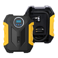 Compresseur d'air électrique portable 12V 180 PSI pour motos, kit d'outils d'inflation de pneus d'urgence pour utilisation sur la route