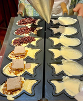 Taiyaki commercial faisant la machine 110v-220v fabricant de Taiyaki de gaufre de forme de poisson