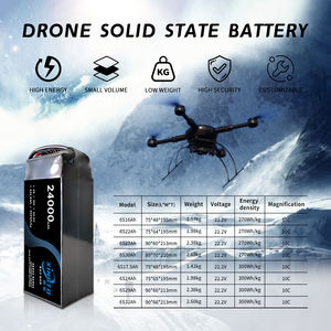 사용자 정의 24s 16s 12s 7s 8s 리포 사자 배터리 24000mah 20000mah 11.1v 17.5ah 29.6v 44ah 세미 솔리드 스테이트 리튬 Uav 배터리 - Product Image 5