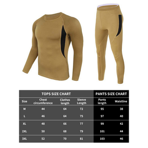 Sivi Thể Thao Ngoài Trời Chức Năng Đồ Lót Nhiệt Đồ Lót Thể Thao Phù Hợp Với Thể Dục Thể Hình Quần Áo Người Đàn Ông Của Chiến Thuật Phù Hợp Với - Product Image 5