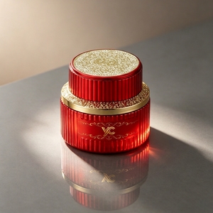 <span class=keywords><strong>Le</strong></span> pot <span class=keywords><strong>en</strong></span> <span class=keywords><strong>verre</strong></span> de style arabe doré convient à l'utilisation comme pot à cosmétiques ou à épices - Product Image 6