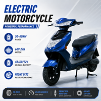 Moped électrique longue portée 48/60/72V 20/32Ah Batterie à suspension intégrale Prix CKD EV Scooty