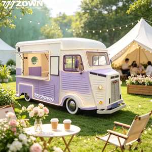 <b>Pink</b> Retro Mobile Juice <b>Coffee</b> Food Truck Custom LED Neon Light Bubble Tea Beverage Catering Trailer - Product Image 1