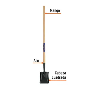 BOX 6, pelle carrée classique pour jardinier, manche de 45', TRUPER - Product Image 2