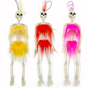 Dekorasi Pesta rumah hantu Lucu kerangka Halloween badut plastik seluruh tubuh realistis - Product Image 4