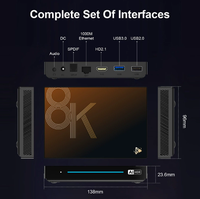 RK3576 Puce Android 14 TV Box H96 MAX M9S 8 cœurs 8K 4G 8G RAM 32G 128G ROM Double WiFi Gigabit Ethernet Voice Remote Set Top Box