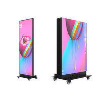 Afficheur publicitaire LED P.875/P2/P1.5/P2.5 avec contrôle Wifi, type pliable et mobile, écran numérique LED, écran TV