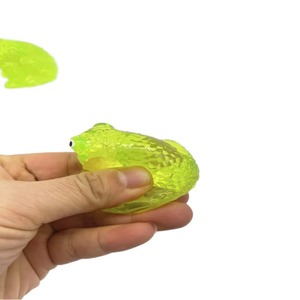 Jouets sensoriels anti-stress en forme de grenouille Jerry en TPR, capsules à presser pour distributeurs automatiques, pour enfants - Product Image 2