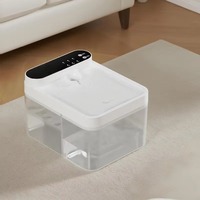 Nouveau Distributeur d'Eau Intelligent Sans Fil pour Animaux Domestiques avec Séparation Propre/Sale et Séparation des Eaux Usées, Sans Prise, pour Chats et Chiens