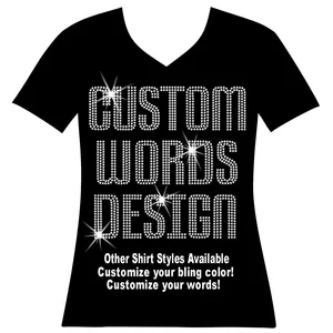 Diseño Personalizado <span class=keywords><strong>de</strong></span> Cristales <span class=keywords><strong>de</strong></span> Imitación Brillantes para Transferir a Camisetas y Sudaderas - Product Image 3