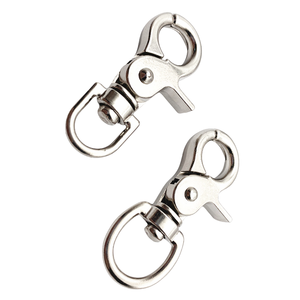 Stainless Steel 304 316 Scissor Snap Hook Trigger Carabiner Lobster Claw <b>Swivel</b> Snap Hook <b>Swivel</b> Eye Bolt Spring Hook - Product Image 3