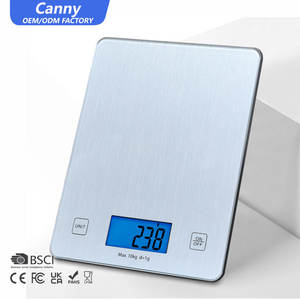 Balance de cuisine électronique personnalisée Canny B2B, balance numérique pour peser les aliments, 10 kg, 22 lb - Product Image 1