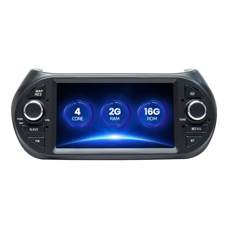 1 Din Android 10 DVD Dell'automobile Per FIAT Fiorino Qubo Citroen Nemo Peugeot Bipper Multimedia Stereo AutoRadio di Navigazione GPS
