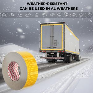 Cinta Reflectante de Grado Diamante en Rollo, Certificada CE RoHS, Alta Intensidad, Resistente al Agua y a los Rayos UV, Roja, Amarilla, Blanca - Product Image 2
