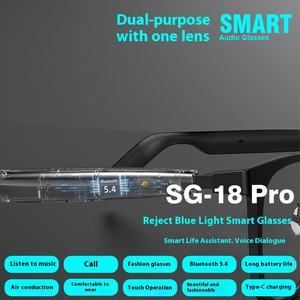 Gafas inteligentes de dientes azules emparejadas con tecnología negra de grado Auriculares magnéticos de dientes azules Gafas de sol inteligentes antiluz azul - Product Image 4