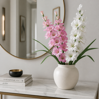 Bunga Gladiolus Buatan Tunggal dari Sutra untuk Dekorasi Pernikahan, Luar Ruangan, Rumah, Properti Fotografi, Grosir