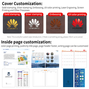 Grosir kualitas tinggi <span class=keywords><strong>Notebook</strong></span> dipersonalisasi A5, buku harian jurnal kulit PU dengan Logo cetak, <span class=keywords><strong>Notebook</strong></span> sampul lembut kantor bisnis - Product Image 5