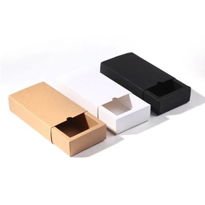 Cajas de Regalo de Cartón Kraft Negro Elegantes al por Mayor, Embalaje de Cartón para Bodas, Baby Showers, Galletas - Product Image 6