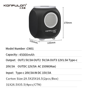 Station d'alimentation <span class=keywords><strong>portable</strong></span> 200W UPS 192Wh PD 45W avec sorties AC/USB/DC - Product Image 5