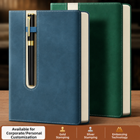 Carnet personnalisé en cuir PU A5, couverture rigide épaisse, journal, agenda, bloc-notes, planificateur, cadeau d'affaires