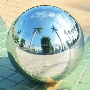 Bolas inflables grandes y brillantes, globo gigante para fiestas, decoración de eventos navideños, esfera de espejo grande de PVC reflectante, Bola de espejo plateada - Product Image 4