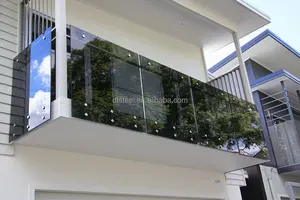 Glass Standoff DF Modern Style 316 Glass Railing Outdoor Railings Balcony Railing Design 2 Inch Standoff