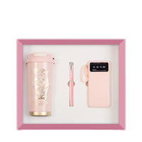 Ensemble cadeau d'affaires de luxe personnalisé, gobelet isotherme de luxe et carnet avec boîte de rangement pour cadeaux d'entreprise