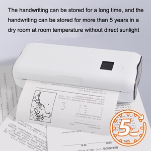 Đa Chức Năng Nhà Nhỏ Điện Thoại Di Động Văn Phòng Không Dây Sai Câu Hỏi Giấy Sinh Viên Xách Tay Máy In Nhiệt + 200Pcs A4 Giấy - Product Image 5
