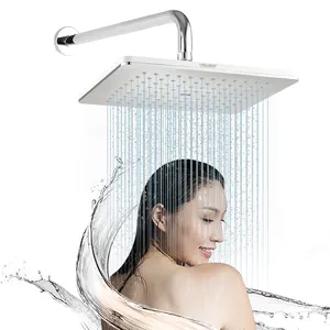 Ningbo Hochwertige große Badezimmer Kunststoff verchromte sauerstoff haltige Regen dusch köpfe