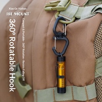 Mousqueton POM multifonctionnel portable pour extérieur, avec crochet pivotant à 360°, pour sac à dos et accessoires de camping, fabrication chinoise