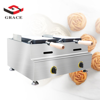 Automatique Noël Commercial pour Oeuf Gaufrier Machine Gaz Industriel GPL Coeur Fleur Conception Nouvel État