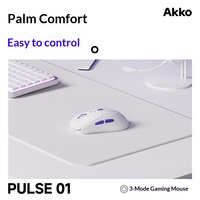 Souris de jeu sans fil AKKO Pulse01 double 8K 7 boutons 2,4 GHz + ergonomique haute performance pour droitier 3950