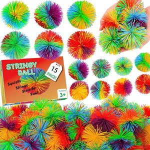 Venta al por mayor <span class=keywords><strong>de</strong></span> pelotas <span class=keywords><strong>de</strong></span> juguete suaves y elásticas originales Baby Rainbow, pelotas <span class=keywords><strong>de</strong></span> malabarismo, pelotas saltarinas Koosh Monkey - Product Image 1